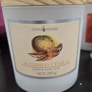 Candle Warmers Sugared Citrus Candle - White